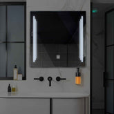 Specchio LED Quadrato | Pulsante touch | Luce bianca fredda - Reyze Serie Salono Modello 8